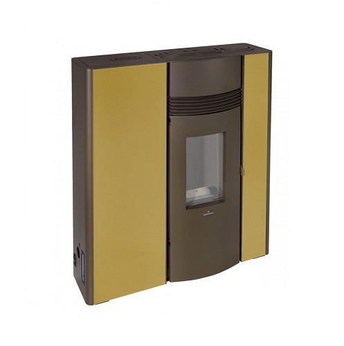 ESTUFA PELLET OLIVIA PASILLO OCRE 12KW