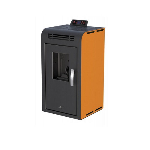 ESTUFA PELLET ALBA NARANJA 9KW