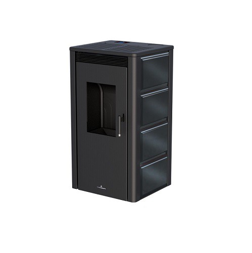 ESTUFA PELLET CARMEN EXTRA NEGRO 12KW