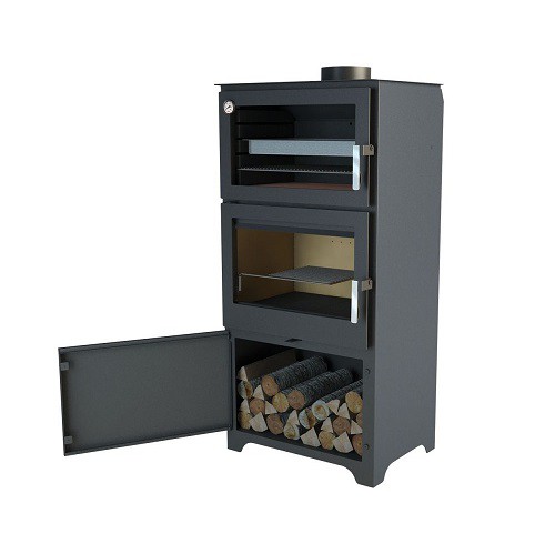 HORNO METALICO MURANO C/LEÑERO