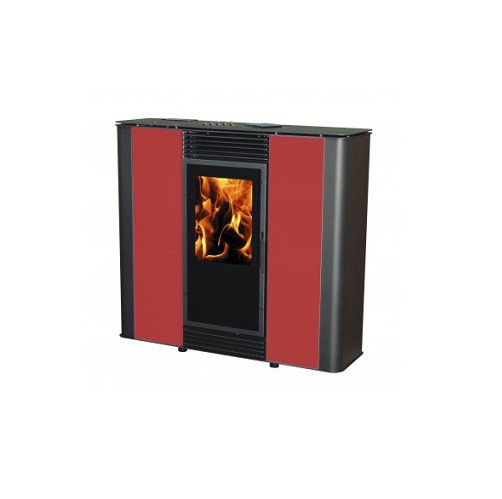 ESTUFA PELLET FOGOSUR PASILLO ROJO 12KW