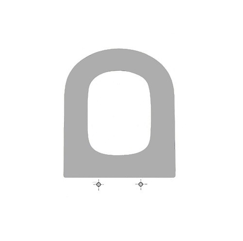 ASIENTO INODORO DELTA MADERA BLANCO