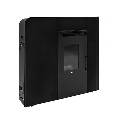 ESTUFA PELLET CLEO PASILLO CRISTAL NEGRO CANALIZ. 12KW