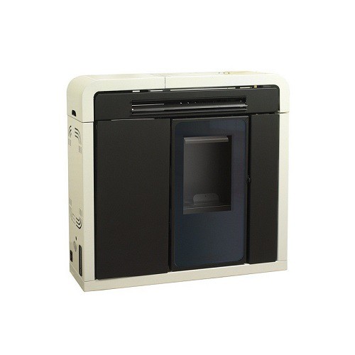 ESTUFA PELLET AGATHA EXTRA PASILLO NEGRO/BL 10KW