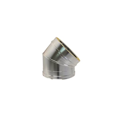 CODO A/INOX D/PARED  080X45º KW