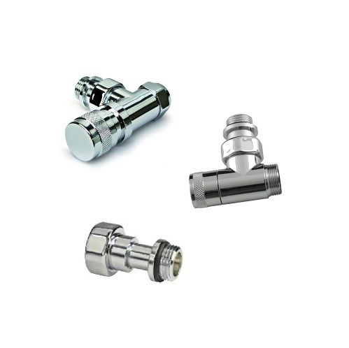 CONJUNTO VALV+DET+RACOR CROMO  1/2"