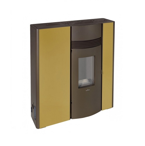 ESTUFA PELLET OLIVIA PASILLO OCRE 12KW