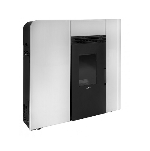 ESTUFA PELLET CLEO PASILLO CRISTAL BLANCO CANALIZ. 12KW
