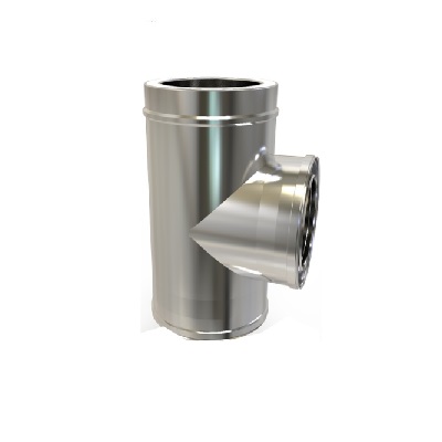 TE A/INOX D/PARED  150X90º KW