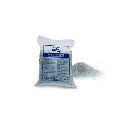 SACO VIDRIO FILTRANTE GRANO GRUESO  20 KG.