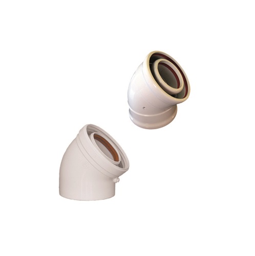 CODO COAXIAL CONDENSACION M-H 45º  60/100