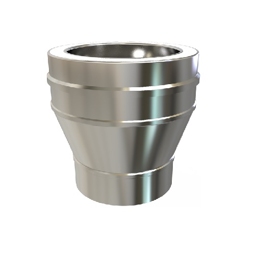 ADAPTADOR CALDERA A/INOX D/PARED  150/130 KW